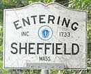 Entering Sheffield,Ma. sign